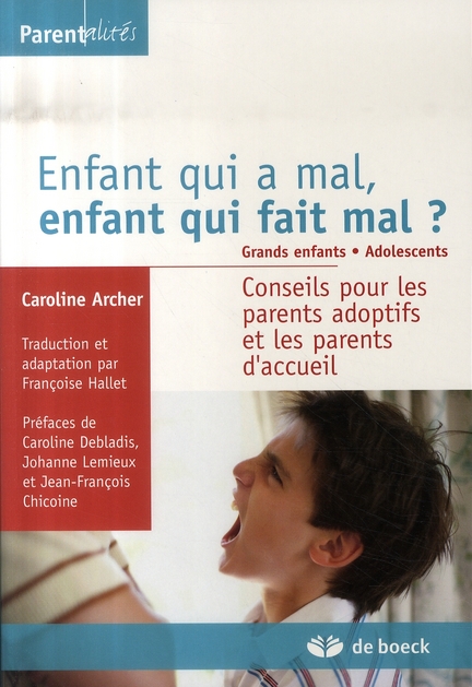 Enfant qui a mal, enfant qui fait mal ? Grands enfants. Adolescents. Conseils pour les parents adopt