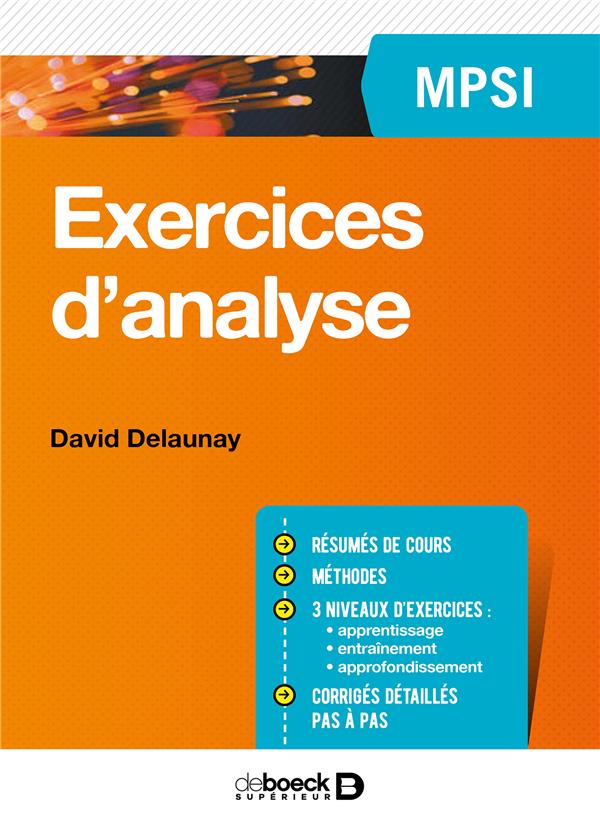 Exercices d'analyse MPSI