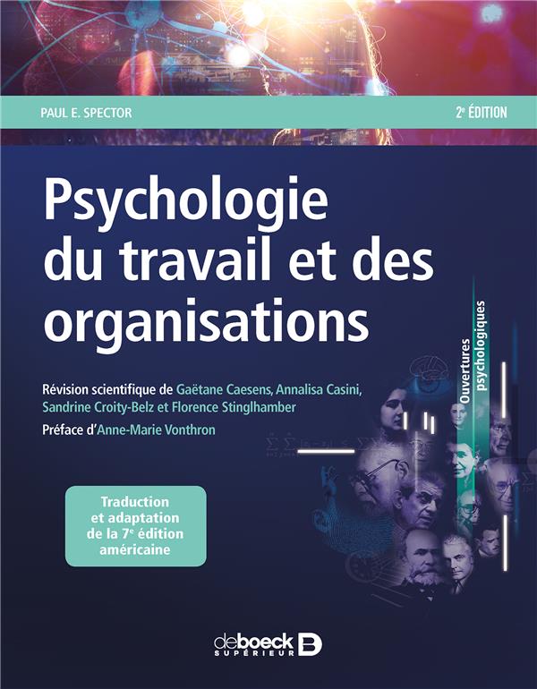 Psychologie du travail et des organisations. 2e édition