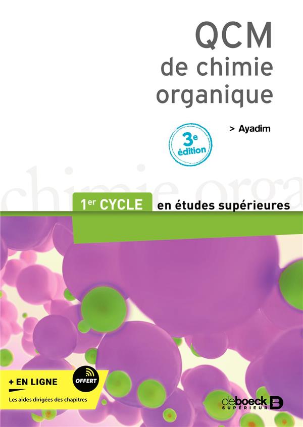QCM de chimie organique. 3e édition