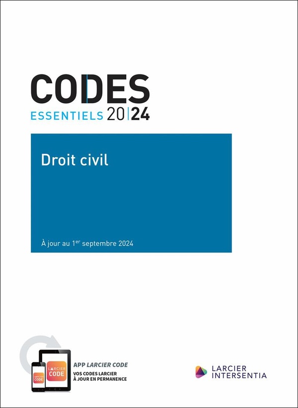 Codes essentiels Droit civil 2024 - édition mise à jour au 1er septembre 2024