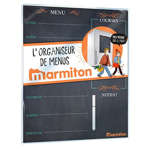 L'organiseur de menus Marmiton. Avec feutre blanc effaçable