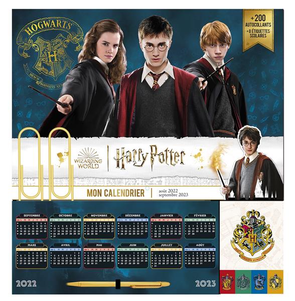 MON CALENDRIER ORGANISEUR HARRY POTTER - PRIMAIRE ET COLLEGE