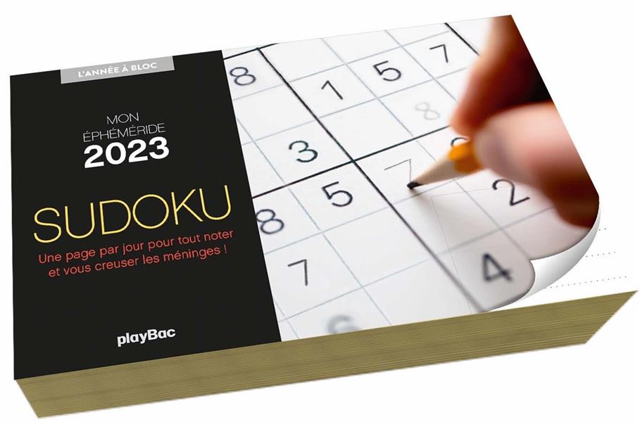 MON CALENDRIER EPHEMERIDE 2023 SUDOKU - L'ANNEE A BLOC (DE JANV. A DEC. 2023)