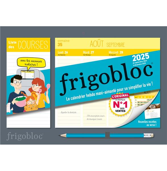 Frigobloc - Le calendrier hebdo maxi-aimanté pour se simplifier la vie ! Edition 2024-2025