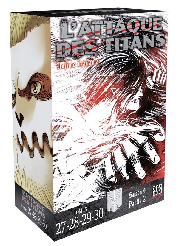 L'Attaque des Titans Saison 4 Partie 2 - Coffret 4 tomes : Tomes 27 à 30