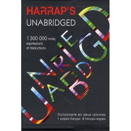 Harrap's Unabridged Coffret en 2 volumes. Dictionnaire anglais-français et français-anglais