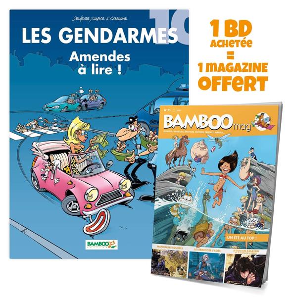 Les Gendarmes - Tome 10 : Amendes à lire ! Bamboo mag offert