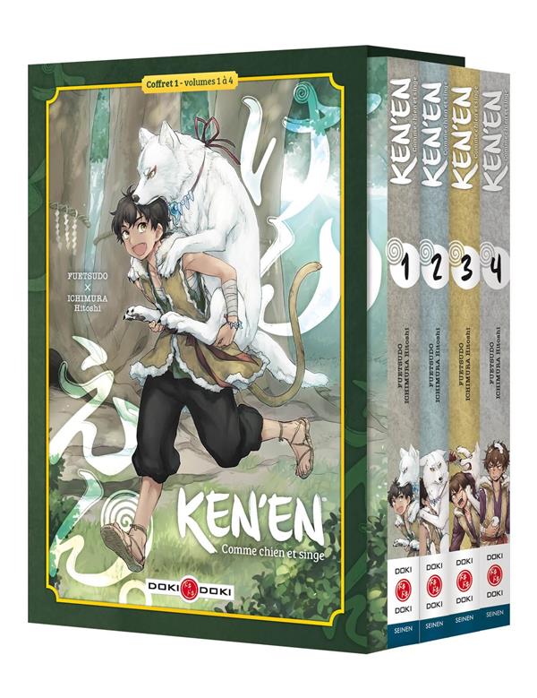 Ken'en - Comme chien et singe : Coffret 1 en 4 volumes : Tomes 1 à 4. Avec 1 illustration collector