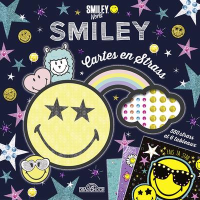Cartes en strass Smiley. 550 strass et 6 tableaux