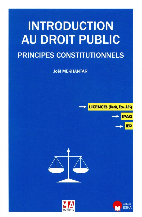 Introduction au droit public. Principes constitutionnels