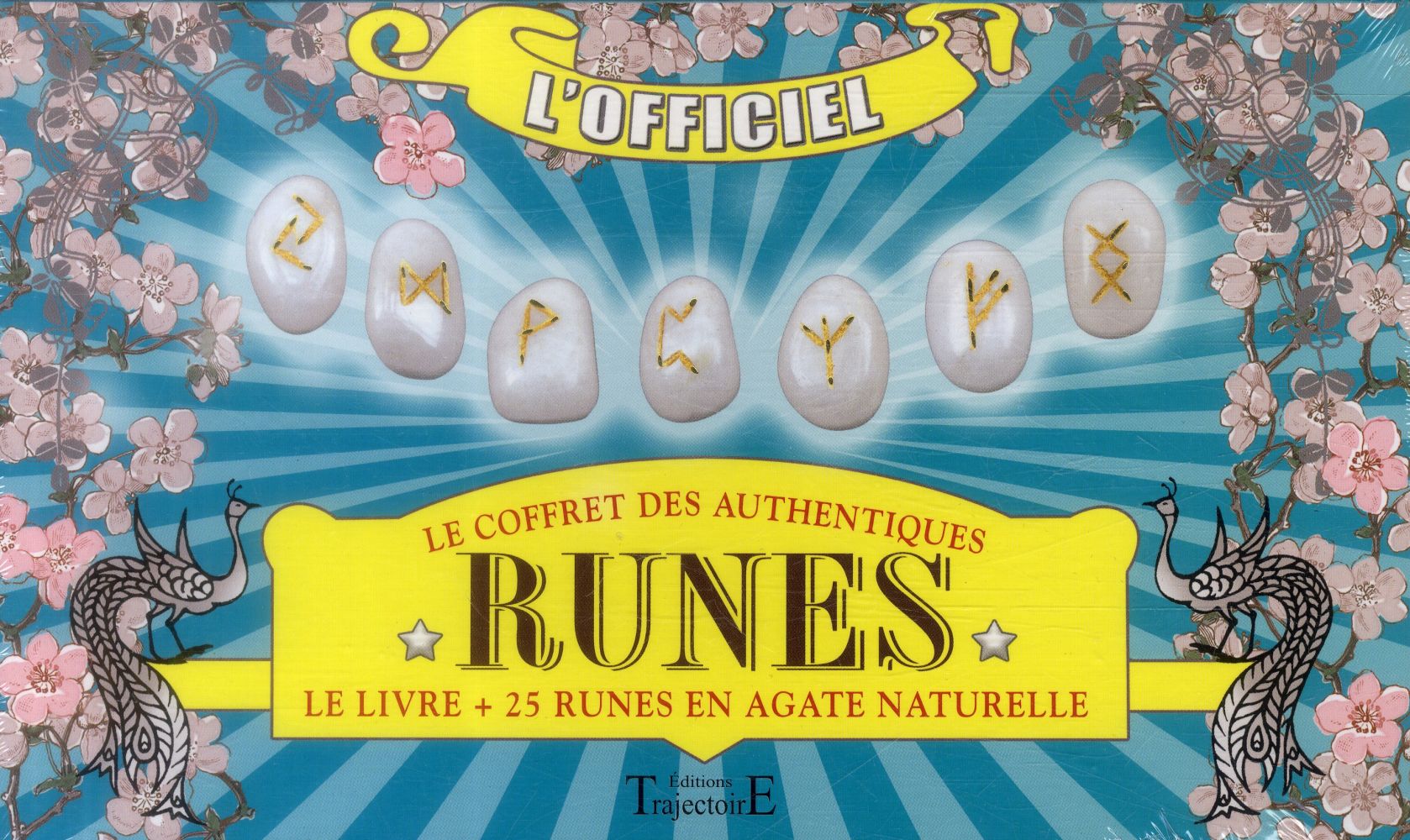 Le coffret des authentiques Runes. Livre 25 runes en agate naturelle