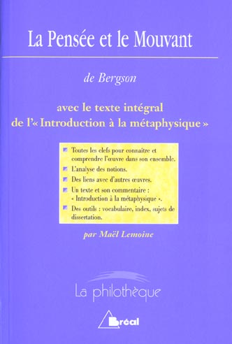 La pensée et le mouvant de Bergson