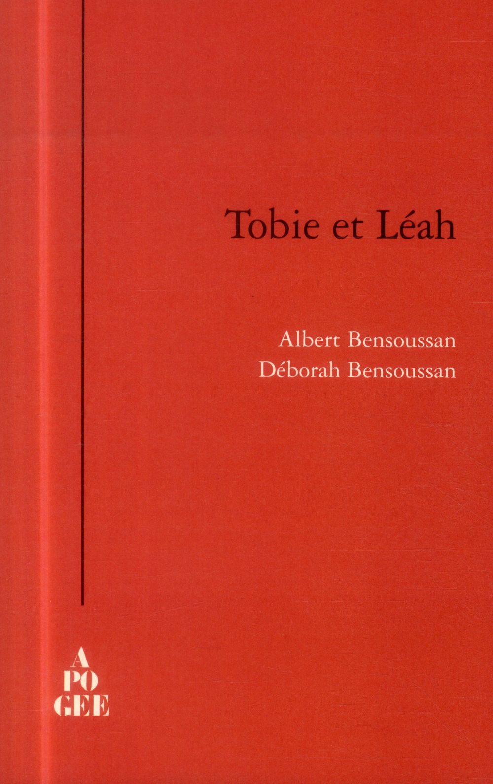 Tobie et Léah. Je croisés