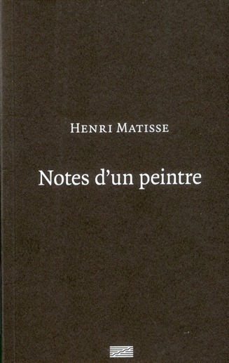 Notes d'un peintre