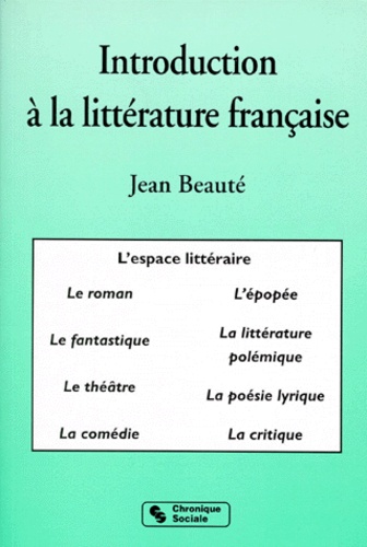 Introduction à la littérature française