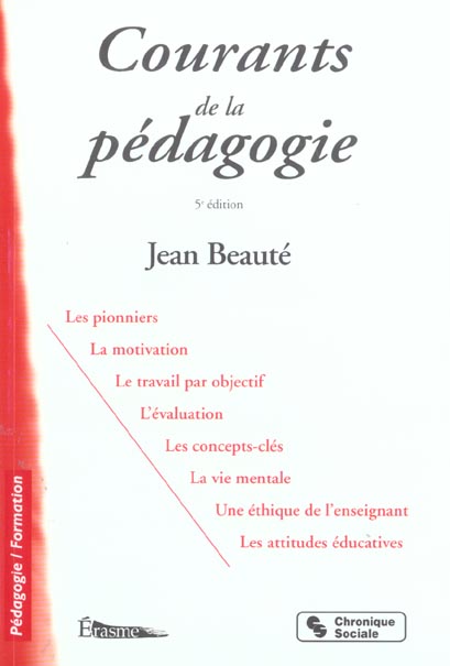 Courants de la pédagogie contemporaine. 5e édition