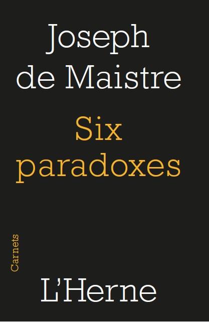 Six paradoxe. A Madame la Marquise de Nav...