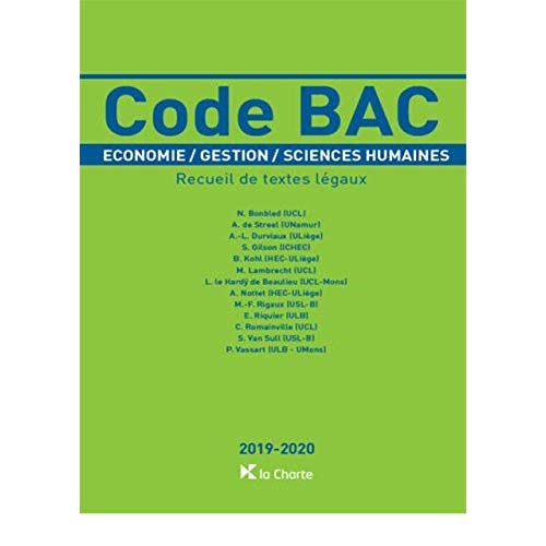 Code Bac 2019 2020 Economie Gestion Sciences Humaines