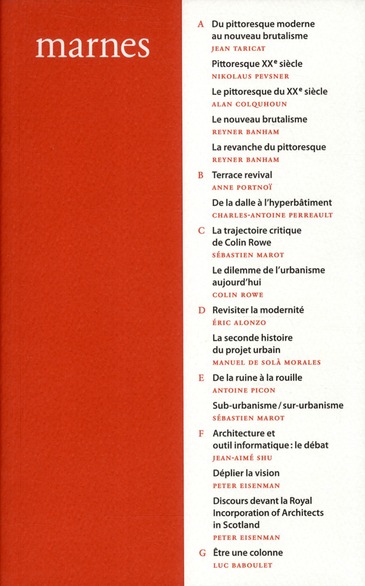Marnes, documents d'architecture. Volume 1
