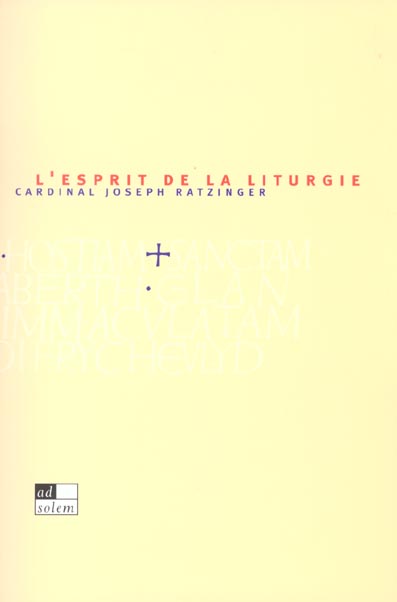 L'esprit de la liturgie