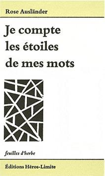 Je compte les étoiles de mes mots. Edition bilingue français-allemand