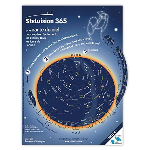 Stelvision 365. Une carte du ciel pour repérer facilement les étoiles, tous les jours de l'année