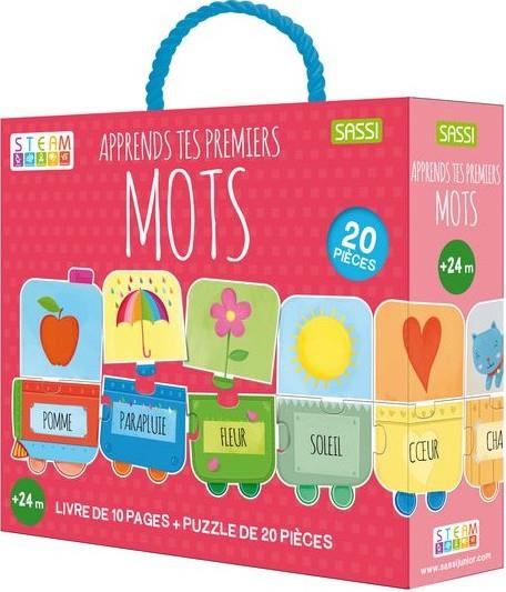 Apprends tes premiers mots. Avec 1 puzzle de 20 pièces