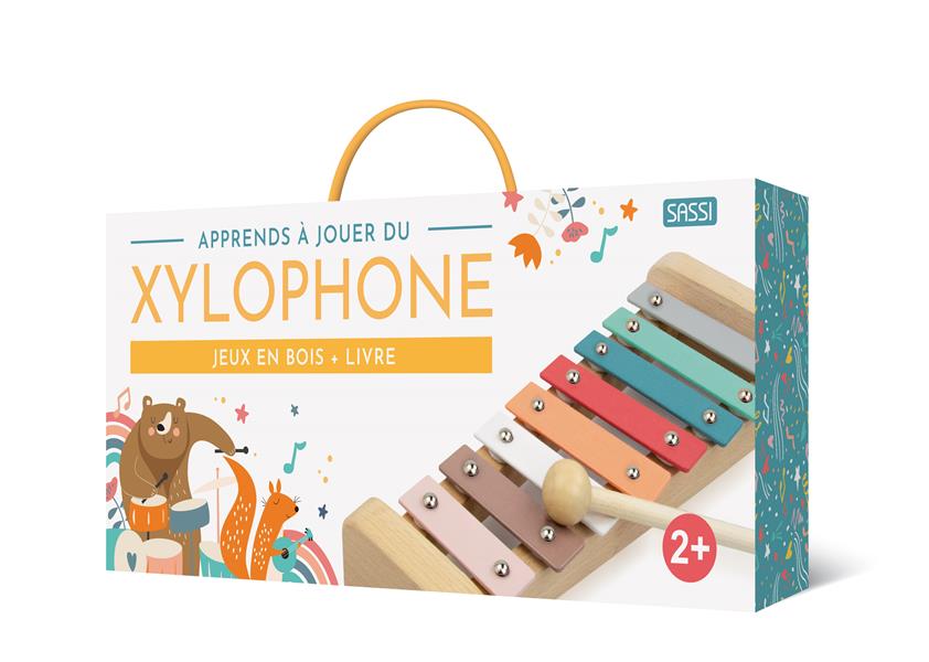 Apprends à jouer du xylophone. Jeux en bois livre
