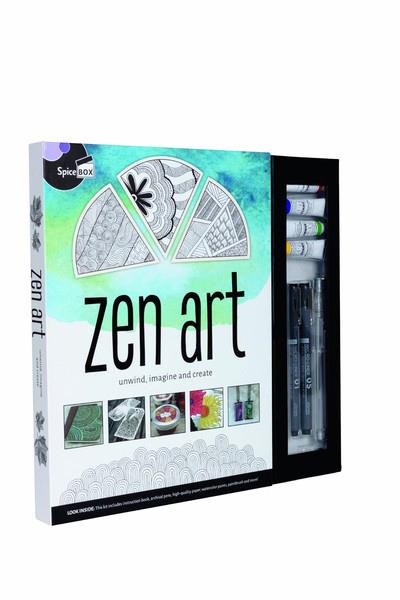 Art zen. Détente, imagination et création. Avec un bloc à dessin, 2 stylos indélébiles, 4 tubes de p