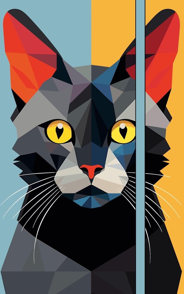 Agenda Chat abstrait. Edition 2025