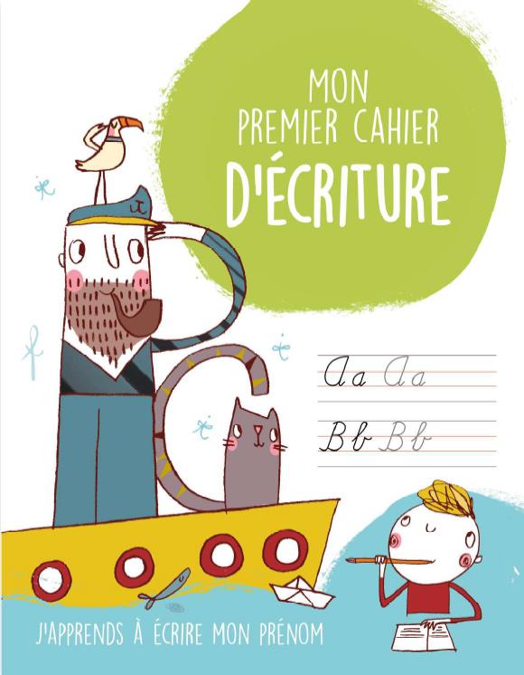 Mon premier cahier d'écriture. J'apprends à écrire mon prénom, version garçon