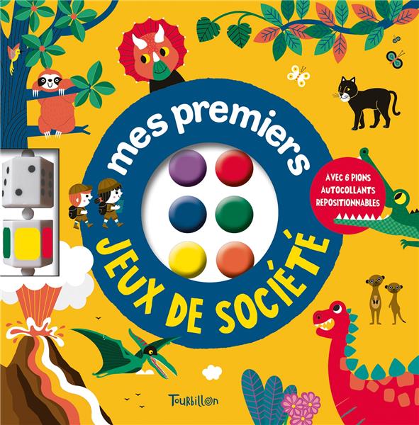 Mes premiers jeux de société. Avec 6 pions autocollants repositionnables