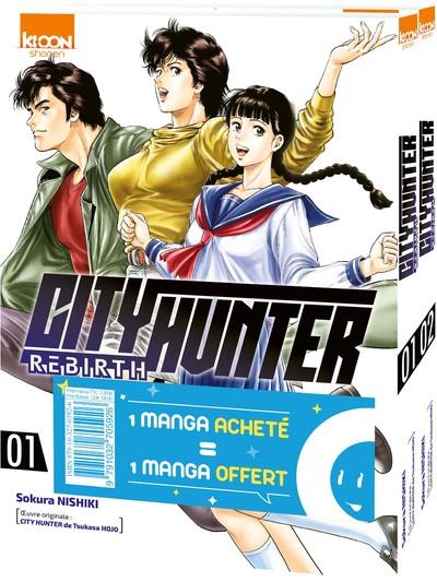 City Hunter Rebirth Tomes 1 et 2 : Pack en 2 volumes dont un offert