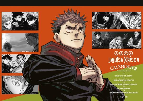 Calendrier Jujutsu Kaisen. Edition 2024