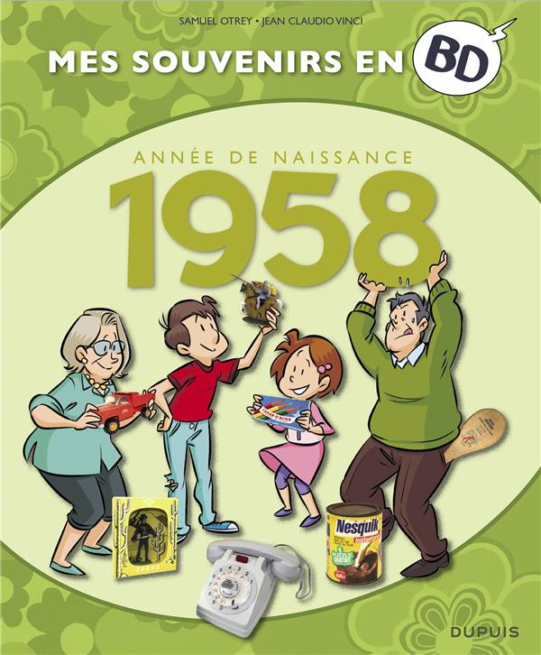 Mes souvenirs en BD : Année de naissance 1958