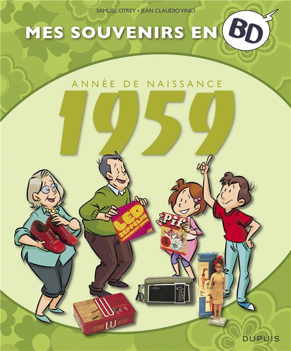 Mes souvenirs en BD : Année de naissance 1959