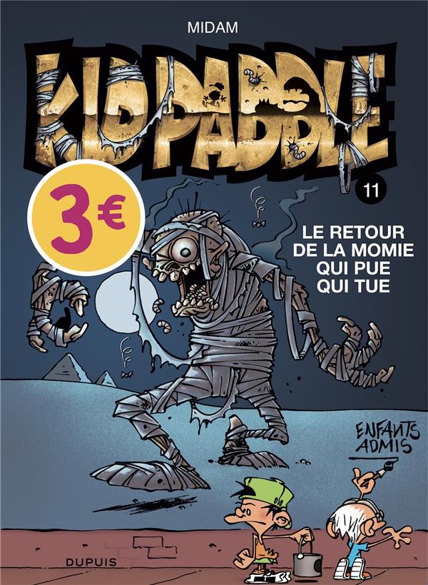 Kid Paddle Tome 11 : Le retour de la momie qui pue qui tue. Opé l'été BD 2022