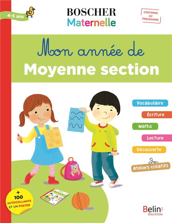 Mon année de moyenne section 4-5 ans. 100 autocollants et un poster, Edition 2019