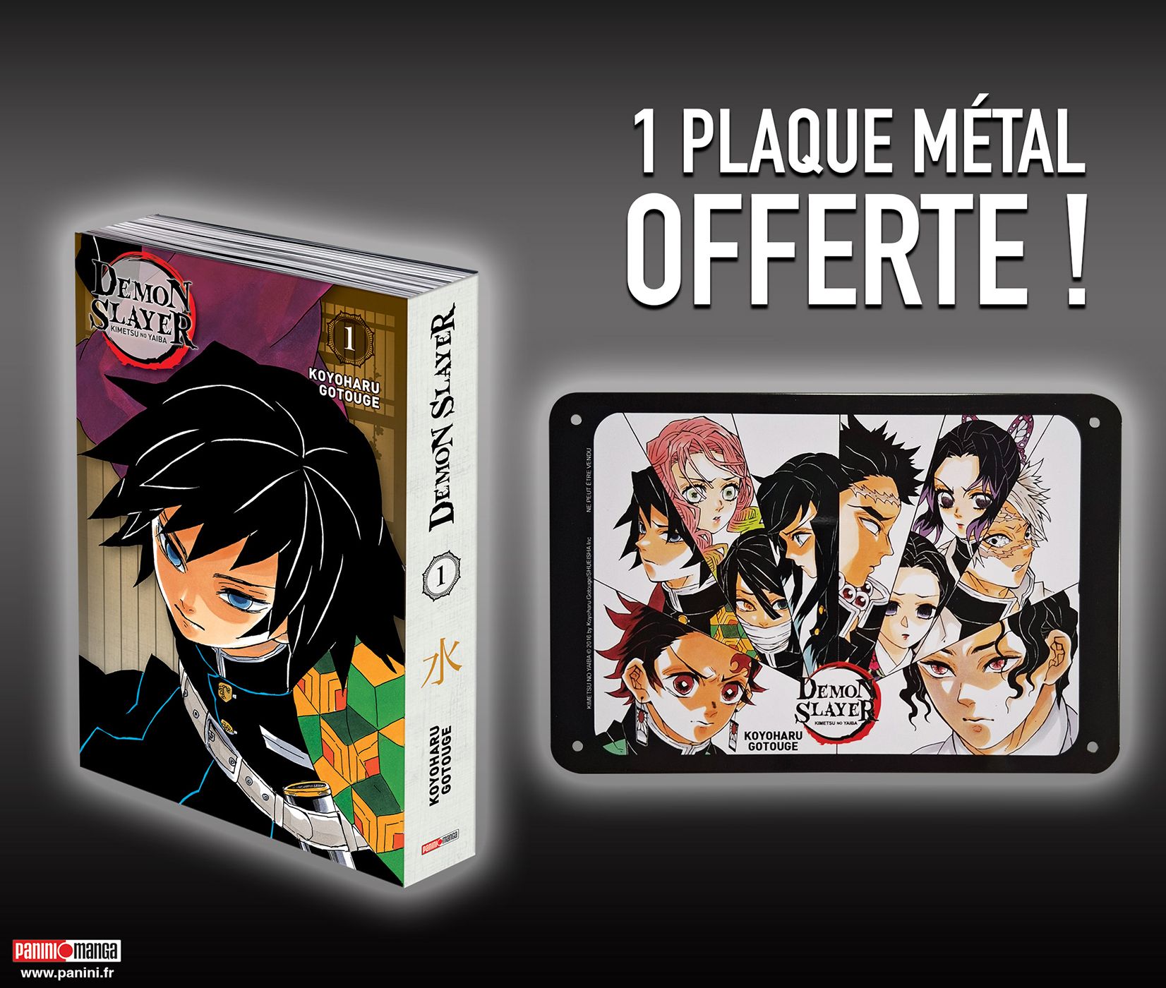 Demon Slayer - Edition Pilier Tome 1 - Avec 1 plaque métal offerte