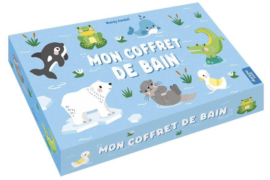 Mon coffret de bain. Avec 1 livre accordéon, 3 jouets de bain