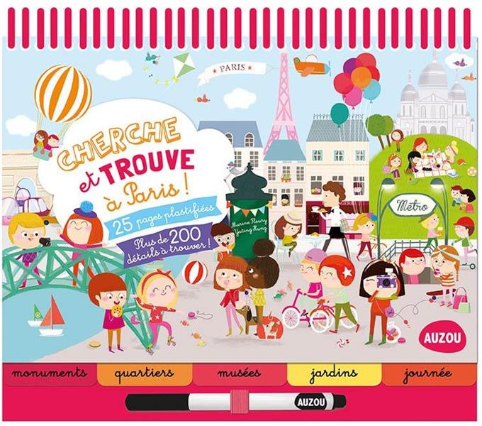 Cherche et trouve à Paris ! Avec 1 feutre effaçable