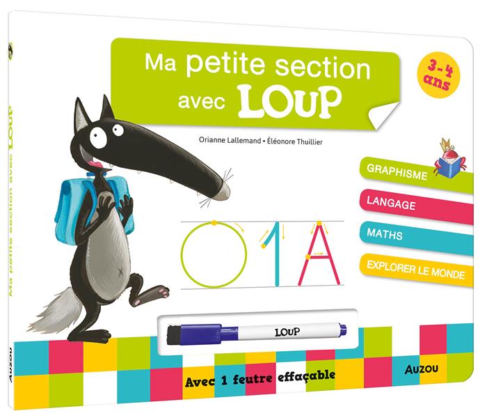 Ma petite section avec loup. Avec 1 feutre effaçable