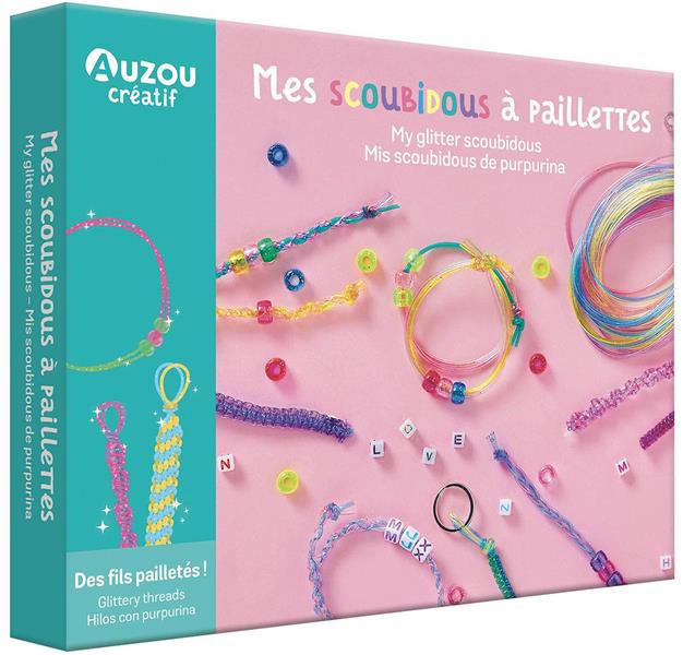MON COFFRET D'ARTISTE - MES SCOUBIDOUS A PAILLETTES