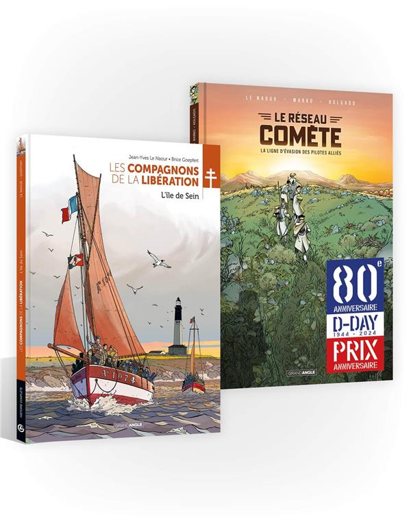 Pack en 2 volumes : Les compagons de la libération : L'île de Sein ; Le réseau Comète : La Ligne d'é