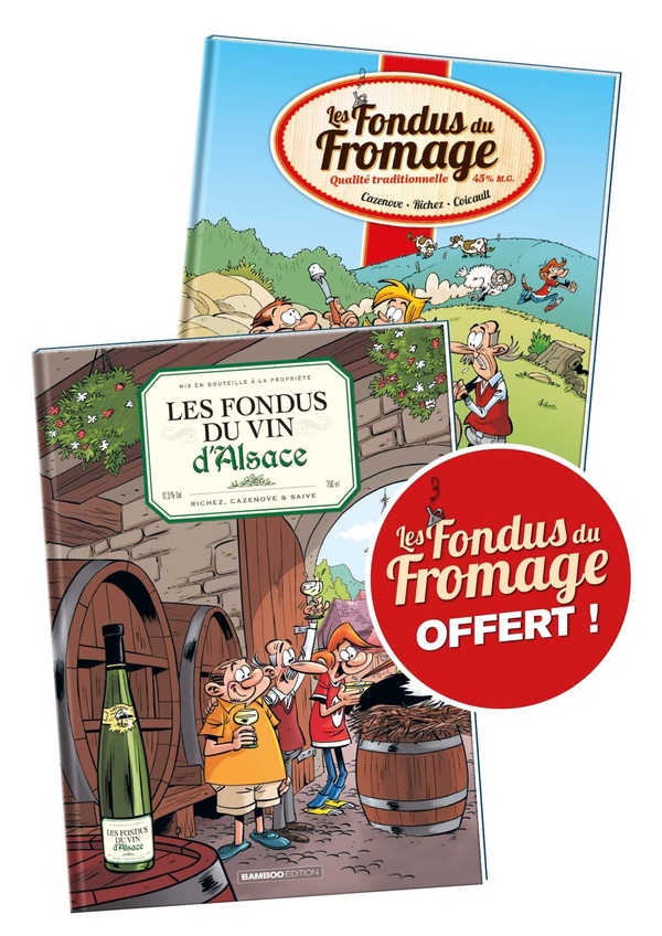 Les Fondus du vin d'Alsace. Avec Les fondus du fromage offert !