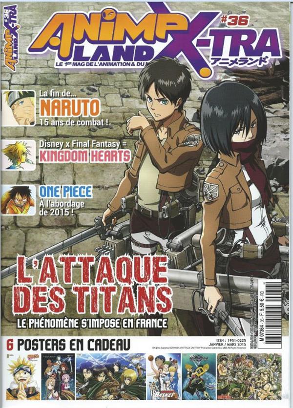 AnimeLand X-TRA/36/L'attaque des titans - Le phénomène s'impose en France / Janvier - mars 2015