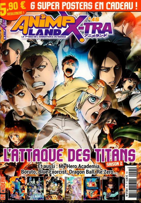 AnimeLand X-tra/45/avril-juin 2017 / 1er mag de l'animation et du manga