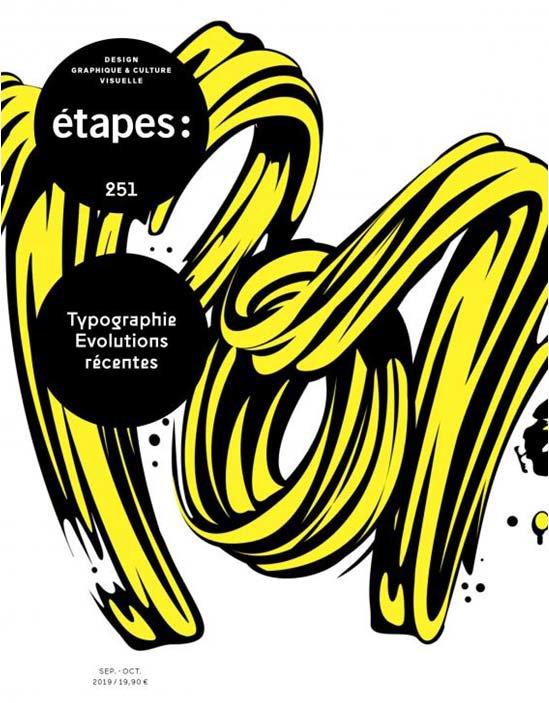 Etapes N° 251, septembre-octobre 2019 : Typographie. Bonjour Monde, Barcelone, Biennale du design gr