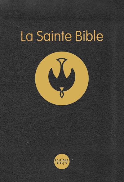 La Sainte Bible. Couverture noire semi/rigide reliée